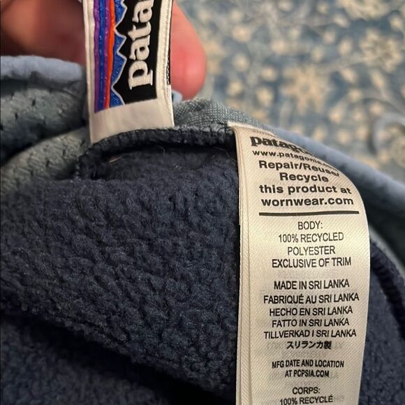 Patagonia Blue Zipper Closure Pockets Fleece Jacket Gorpcore Outdoor - Picture 8 of 11